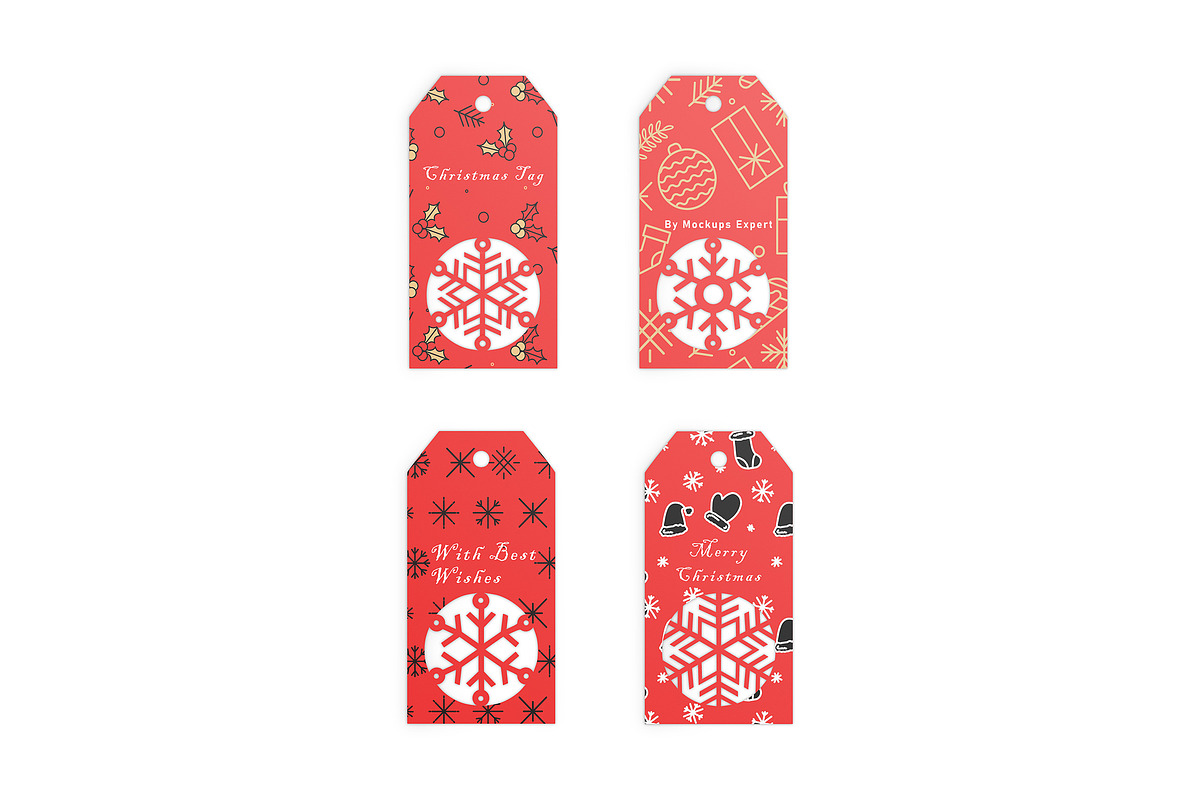 Christmas Tags Mockup, an Advertising Mockup by Mockups Expert (Photo 1 of 2)