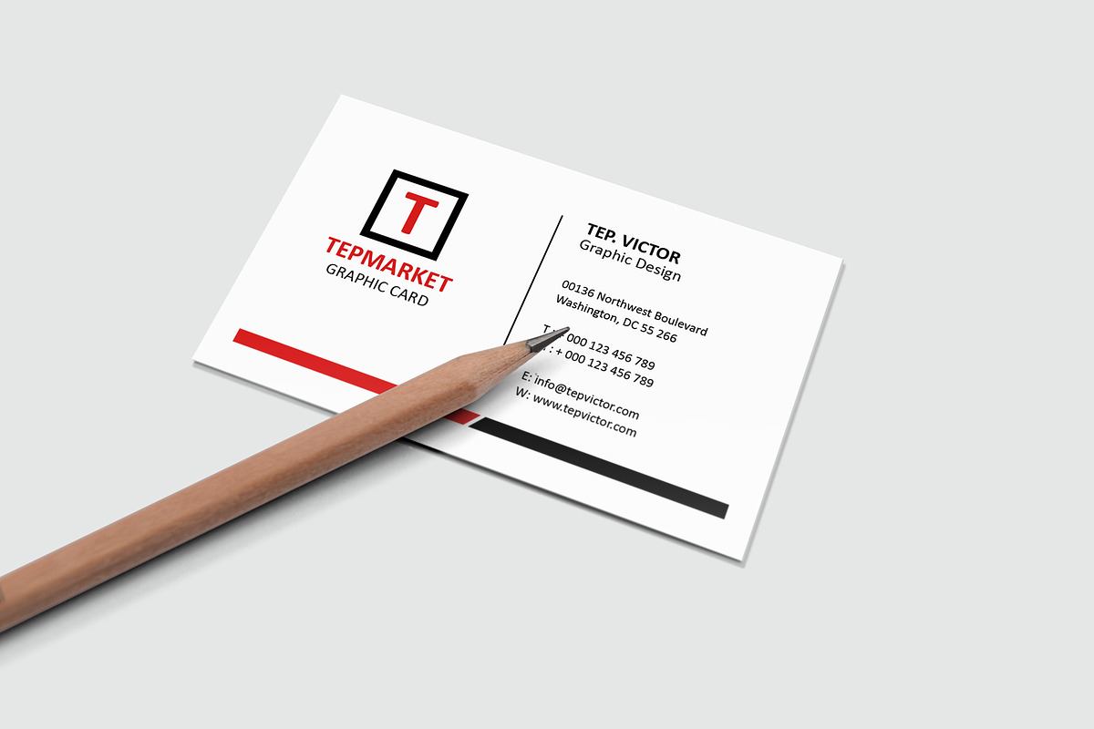 Business Card Mockup, a Business Card Template by resumetemplathttps://d3es (Photo 9 of 12)