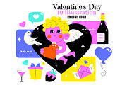 10 Happy Valentine Day Illustration, a Person Illustration by denayunebgt (Thumbnail 1 of 4)