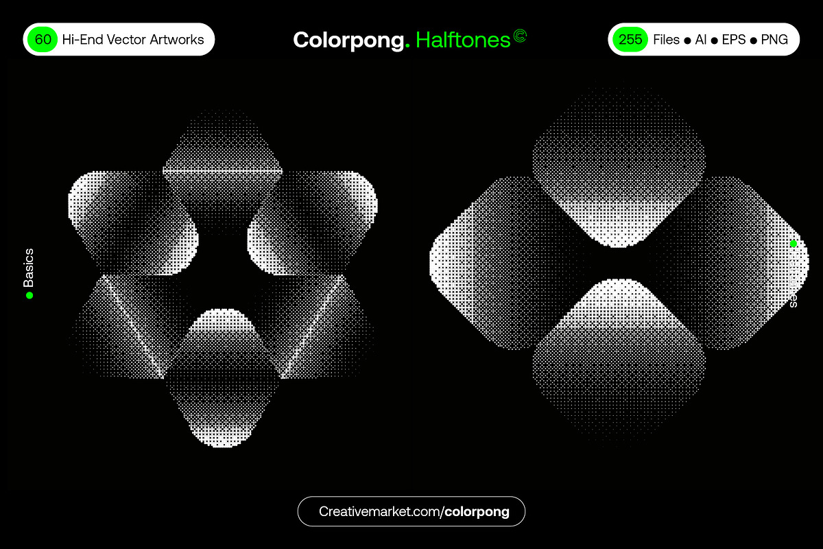 Halftones – Vector Bundle, a Background Graphic by Colorpong (Photo 10 of 19)