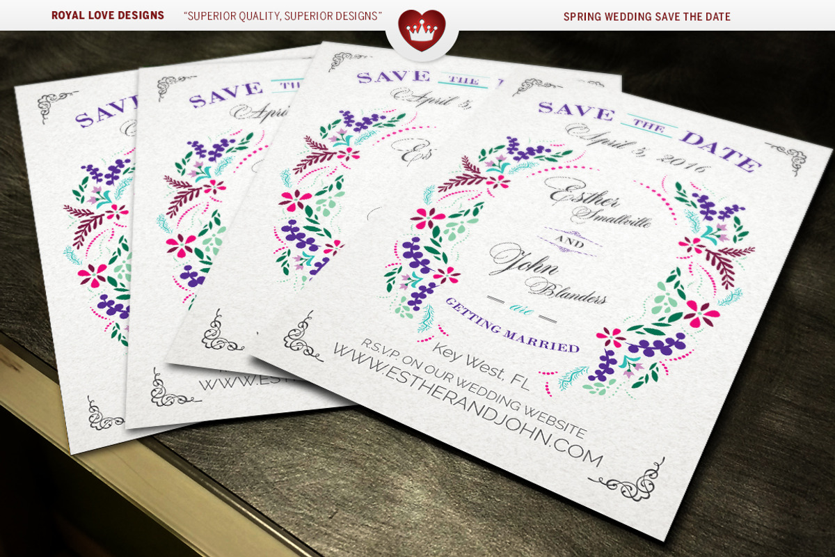 Spring Wedding Suite, a Stationery Template by Royallove (Photo 4 of 7)