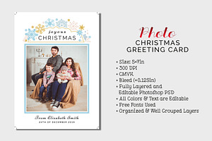 Photo Christmas Card, a Card Template by Cyrah's Collection