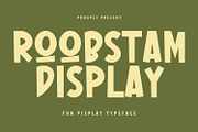 Roobstam Fun Display Font, a Sans Serif Font by Maulana Creative (Thumbnail 1 of 7)