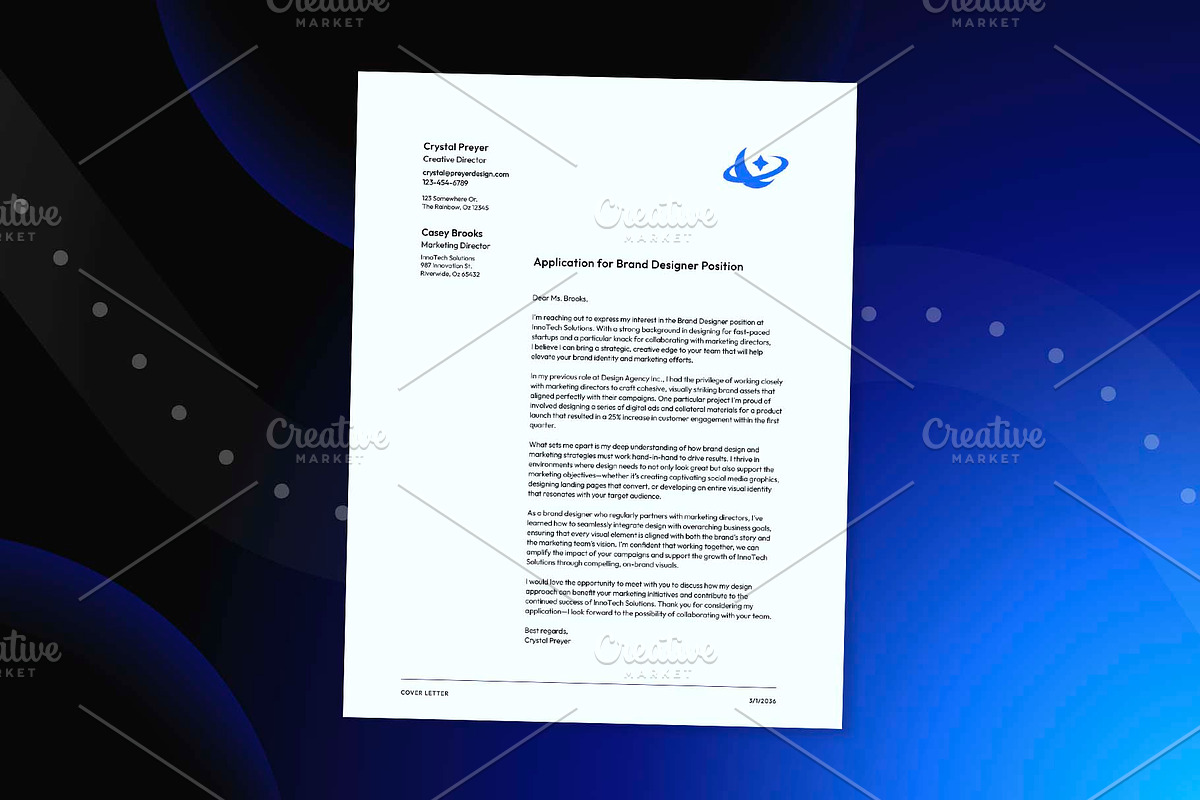 Deep Space – Tech Startup Brand Kit, a Marketing Template by Preyer Design (Photo 7 of 8)