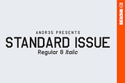 Standard Issue: Vintage Sports Font, a Sans Serif Font by ANDR35 (Thumbnail 1 of 9)