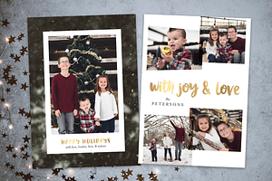 Holiday Christmas Card Template VI