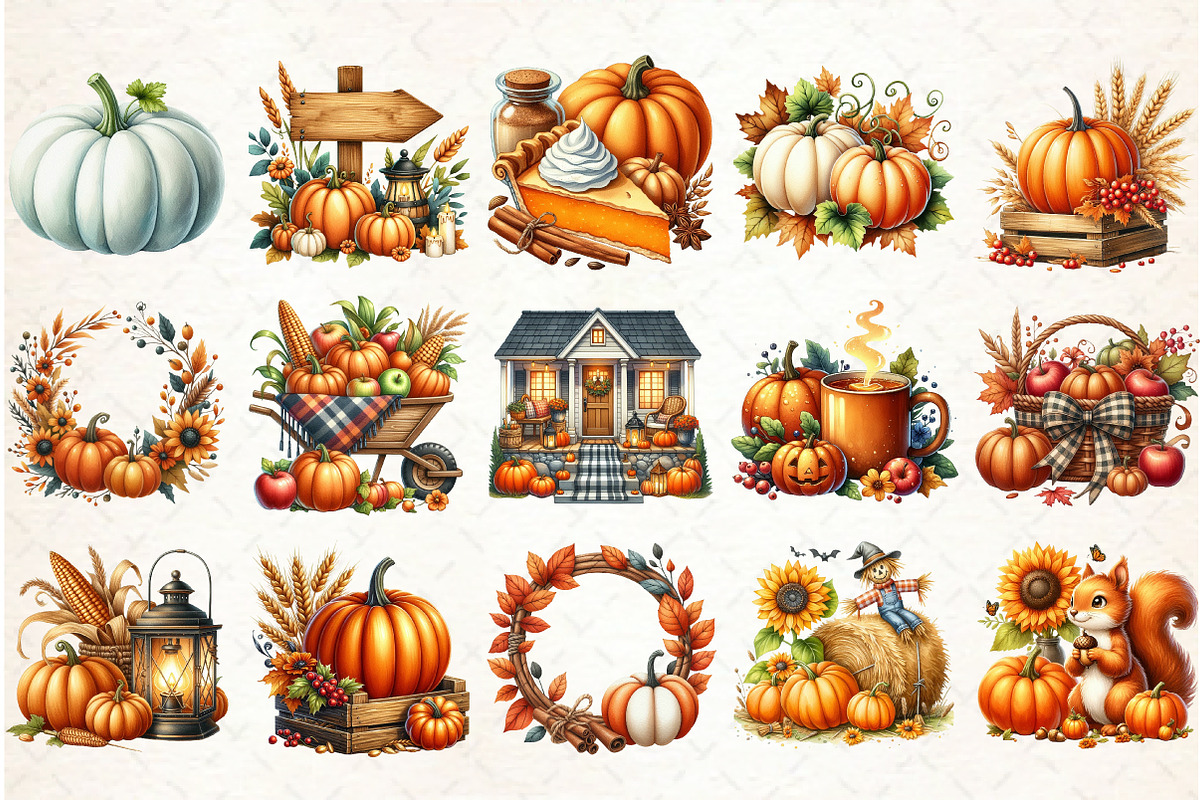 Fall Aesthetic Clipart, an Illustration by Libby Wishes (Photo 2 of 11)