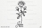 Birth Month Flowers SVG PNG Bundle, an Illustration by Actual Pixel (Thumbnail 18 of 24)