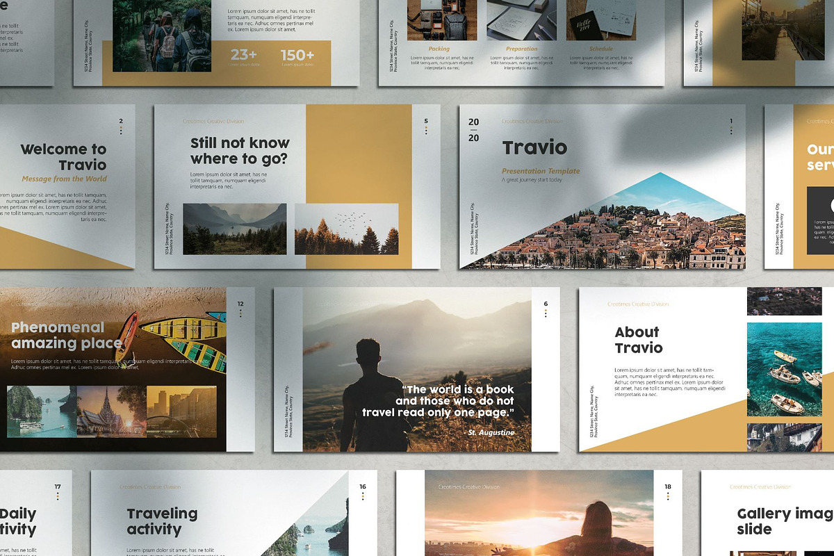 Travio Presentation Template, a Presentation Template by 730 Studio (Photo 1 of 9)
