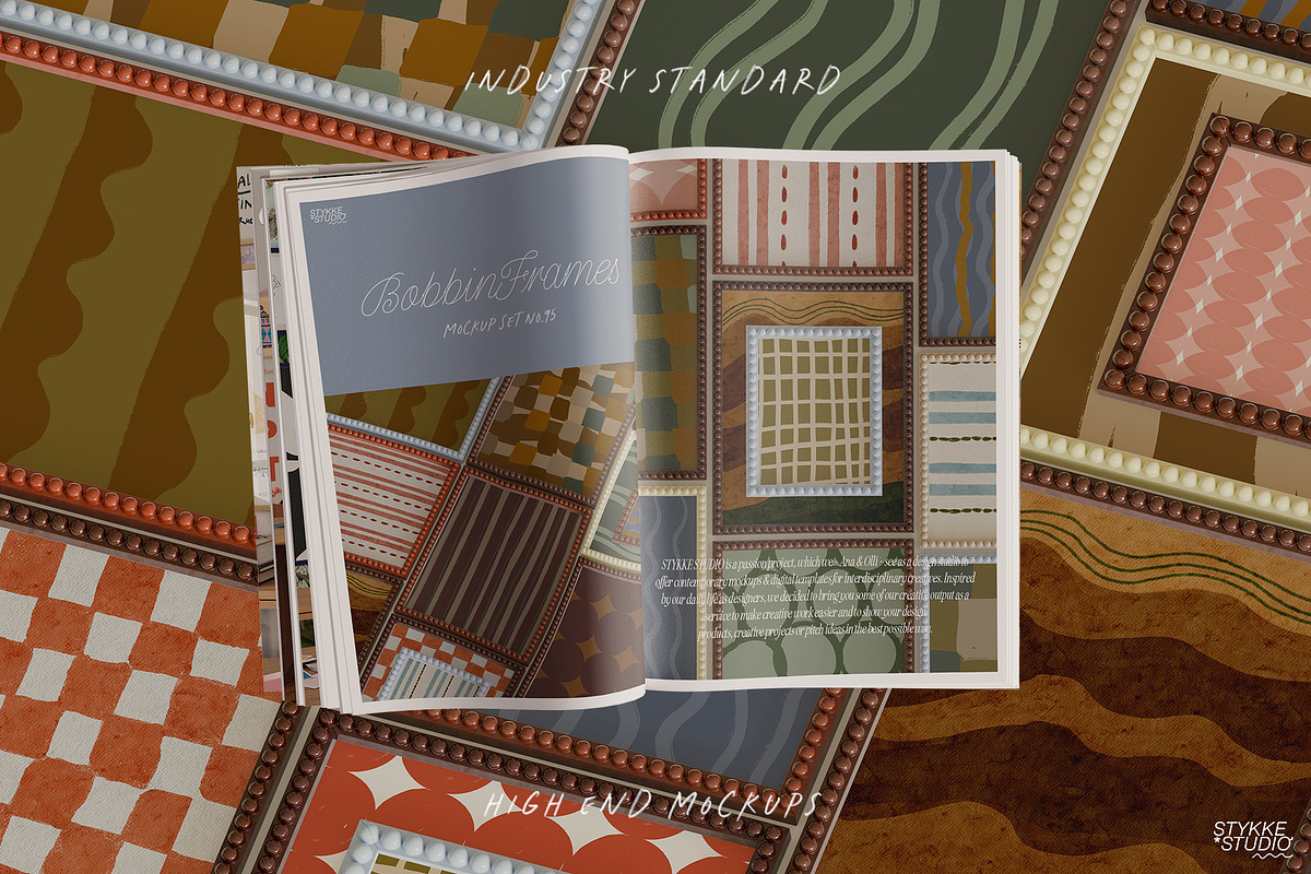 BOBBIN FRAME |  gallery frame mockup, a Household Mockup by Stykke Studio (Photo 4 of 7)