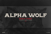 Alpha wolf - Serif font, a Serif Font by Artistic & Unique (Thumbnail 1 of 12)