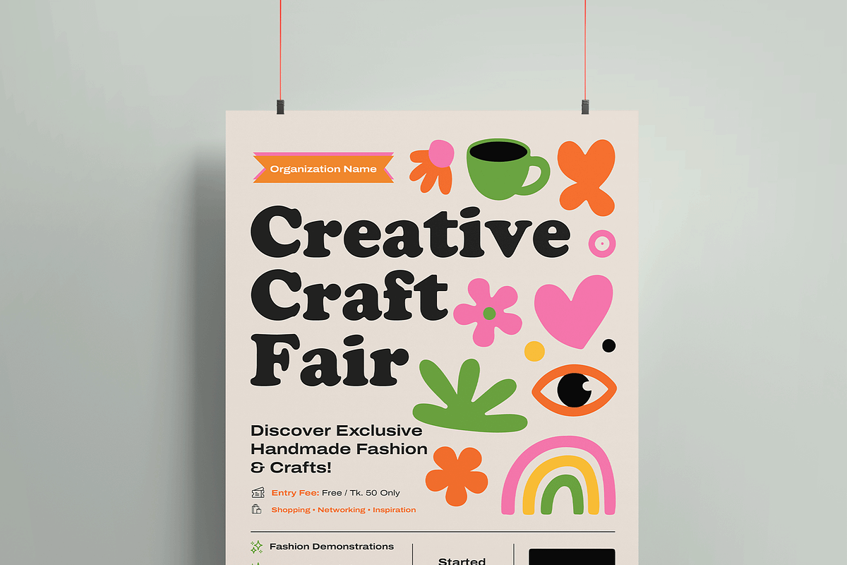 Creative Craft Fair, a Flyer Template by MightyDesign (Photo 2 of 8)