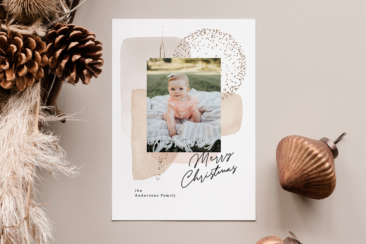 Christmas Card Template CD219, a Card Template by Salsal Design (Photo 1 of 4)