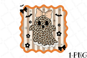 Coquette Halloween Ghost Png, an Illustration by DreamPrint404