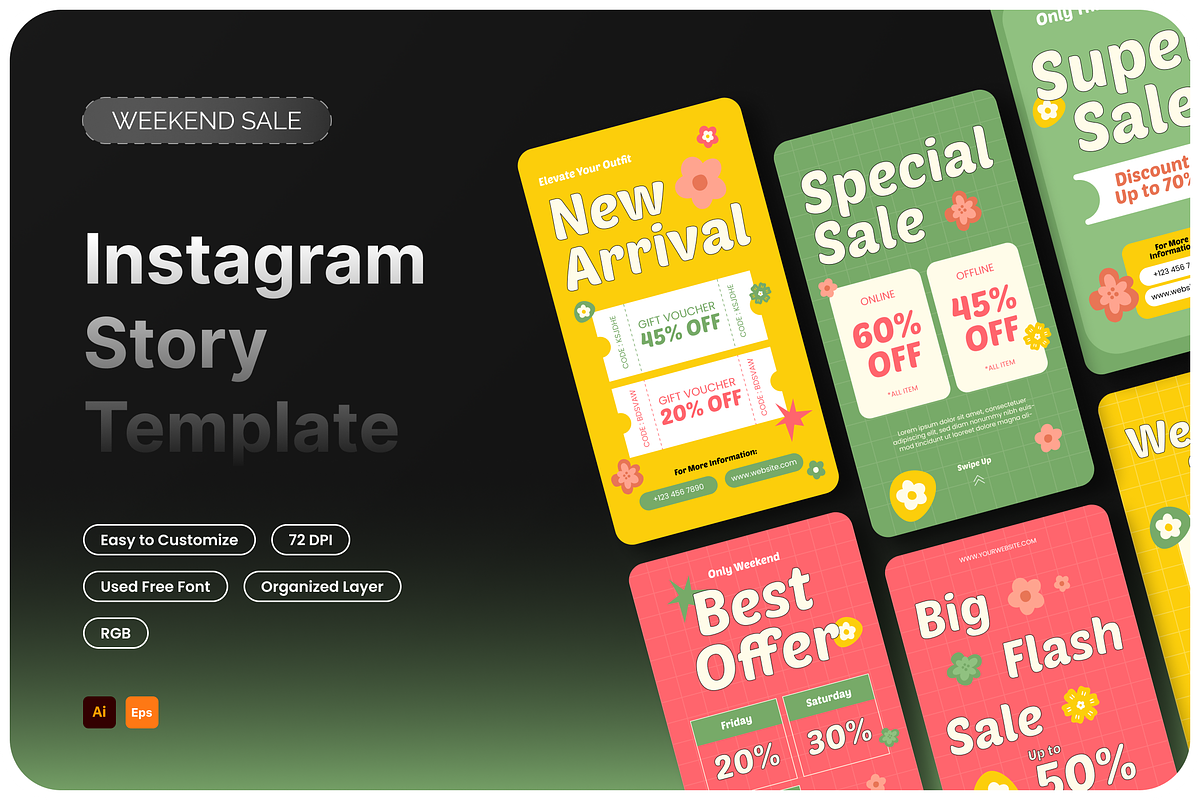 Weekend Sale Instagram Story, a Social Media Template by Annora Studio (Photo 1 of 3)