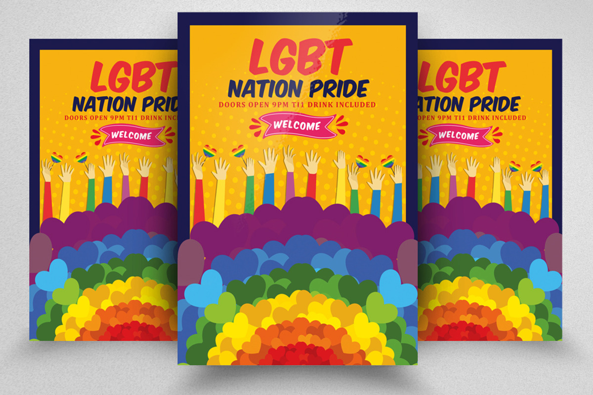 LGBT Pride Flyer / Poster Template, a Flyer Template by Business Flyers