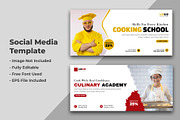 Cooking School Social Media Cover, a Social Media Template by nandinigraphics (Thumbnail 1 of 2)