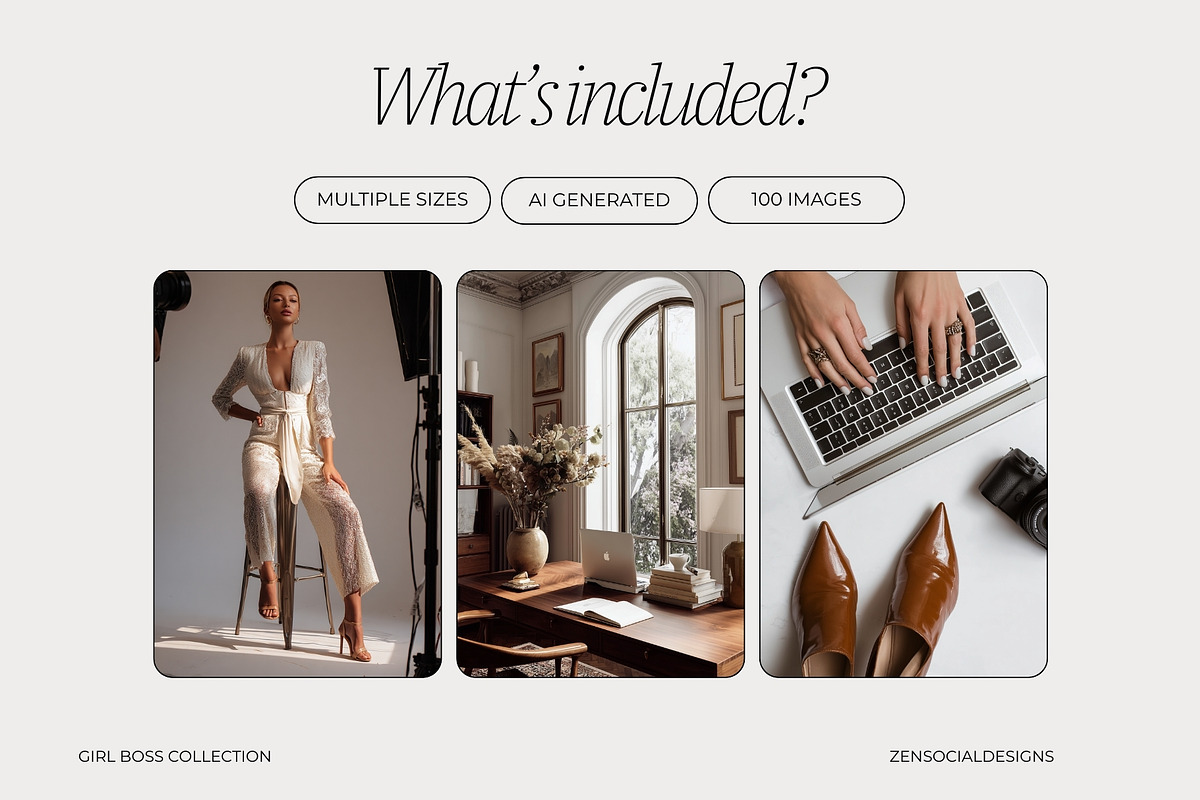 Girl Boss Stock Photo Bundle, a Photo by ZenSocialDesigns (Photo 5 of 9)