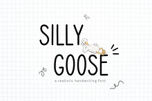 Silly Goose - Handwritten Font
