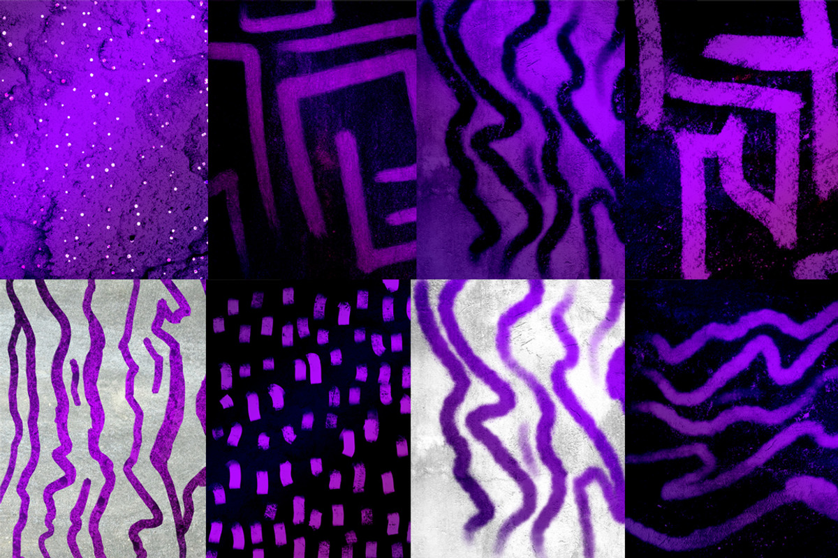 Purple Paradise Pattern Textures, a Pattern Graphic by Designbase (Photo 2 of 4)