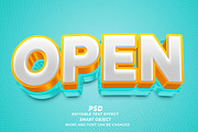 Open PSD 3D Editable Text Effect, a Layer Style Add-On by TrueVector (Thumbnail 1 of 2)