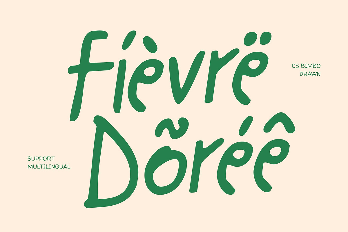 CS Bimbo Drawn, a Sans Serif Font by Craft Supply Co. (Photo 5 of 8)