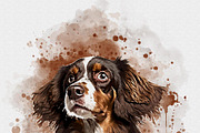 Dog Watercolor Painting Bundle, an Action Add-On by Photoshop Action (Thumbnail 12 of 14)