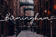 Birmingham Signature, a Script Font by Aldedesign (Thumbnail 1 of 7)