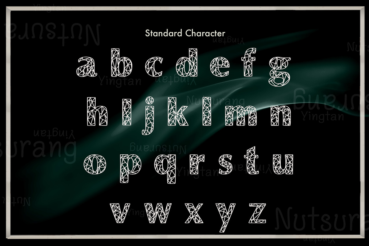 Geometric Alphabet Fonts, a Script Font by N Nakorn Creative (Photo 7 of 8)