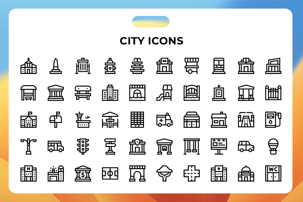 City Icons, a Duotone Icon by Wencory (Photo 1 of 2)