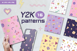 Y2k Seamless Patterns Bundle