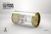 120mm Cylinder Tube Packaging Mockup, a Cups & Container Mockup by INCDesign (Thumbnail 8 of 12)