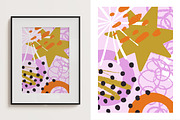 Abstract, doodle posters, cards set, a Decorative Illustration by Good Studio (Thumbnail 4 of 5)