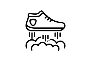 Flying Shoes Icon