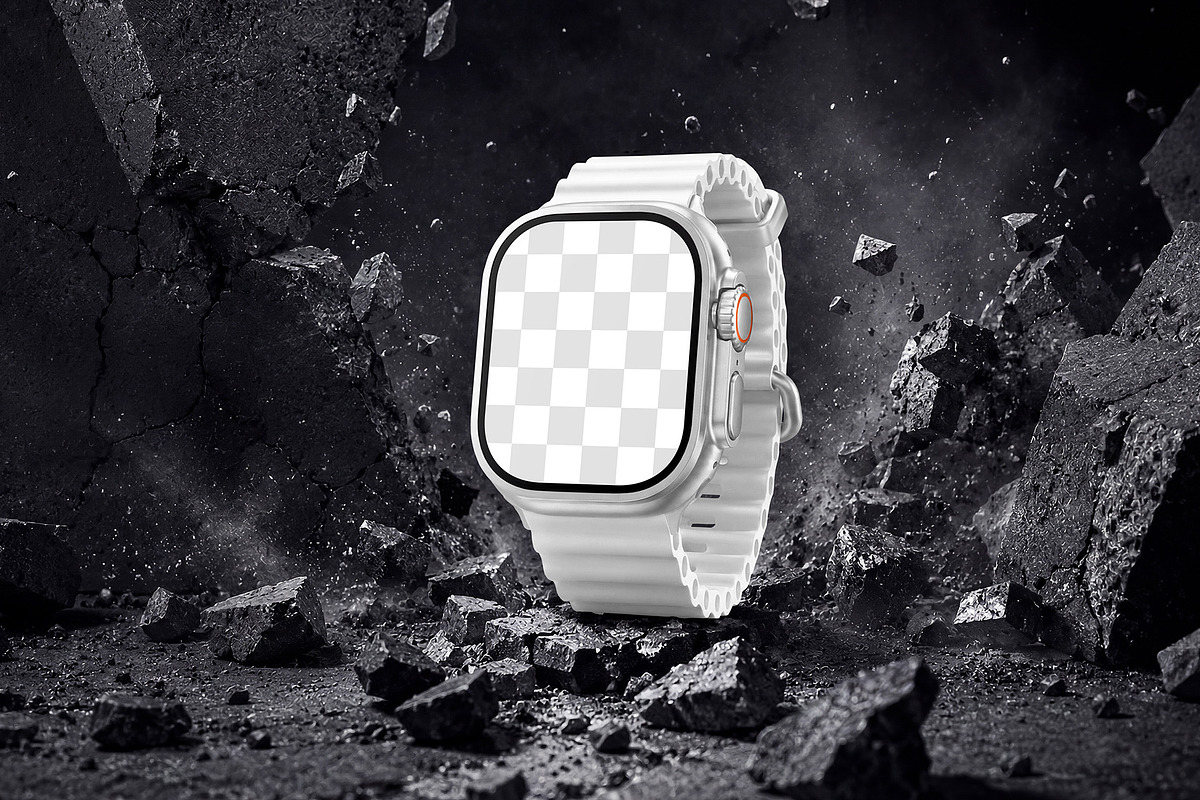 Apple Watch Ultra 2 Mockup Set, a Wearable Device Mockup by Country4k (Photo 5 of 7)