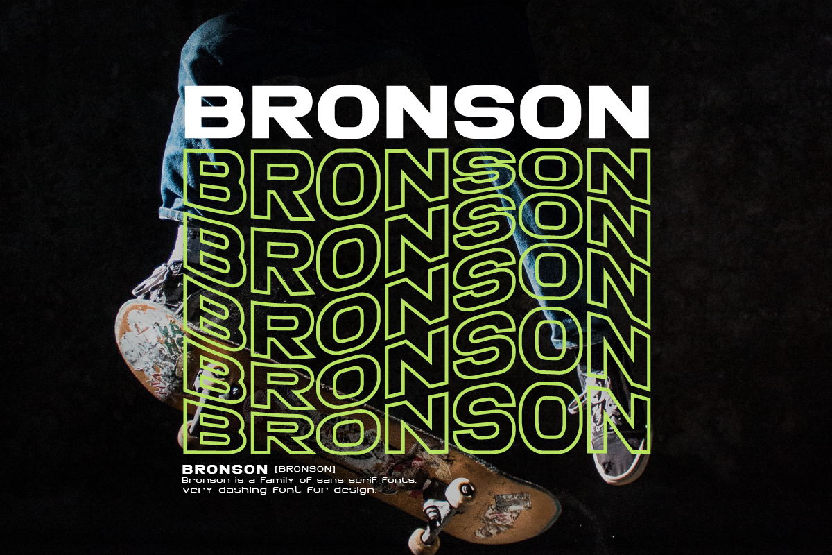 Bronson Modern Sans Typeface Family, a Sans Serif Font by Ronny Studio (Photo 6 of 15)