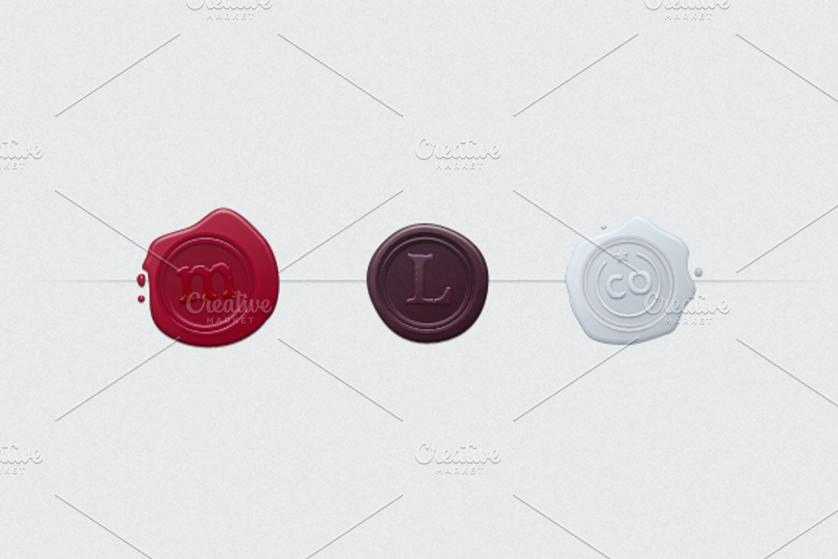 Wax Seals, an Object Graphic by DesignLots