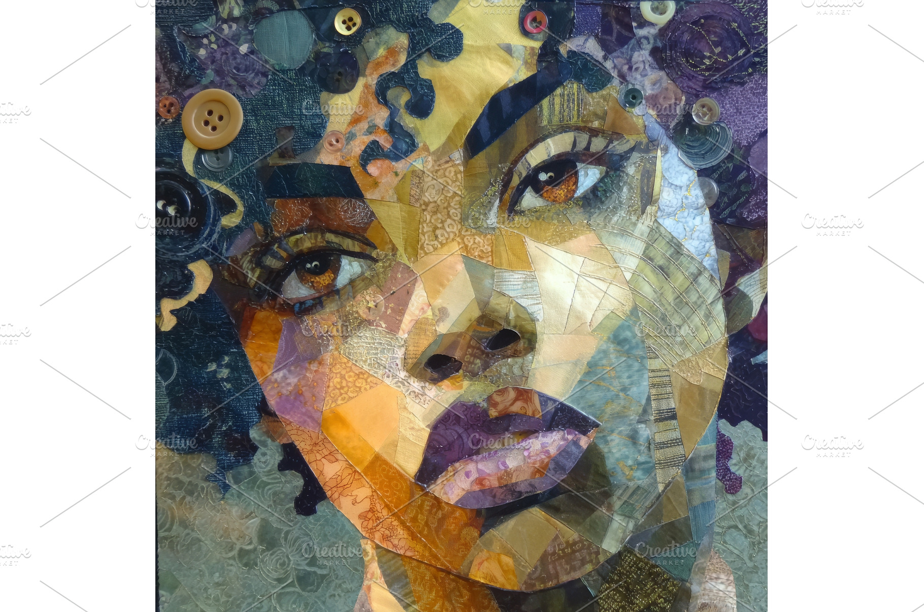 A mosaic collage artwork featuring a, an Arts & Entertainment Photo by ZinetroN