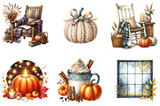 Cozy Autumn Sublimation Clipart, an Illustration by DreamArtGraphic (Thumbnail 4 of 4)