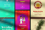Indian Wedding Invitation Card Set, an Invitation Template by Creative Hatti (Thumbnail 2 of 6)