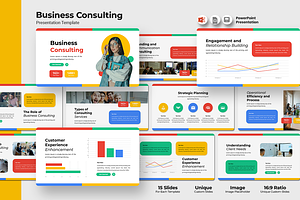 Business Consulting - PowerPoint, a Presentation Template by Iqsiart Studio