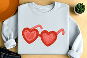 Faux Crochet Heart Sunglasses PNG, an Object Illustration by Craftsbeefy (Thumbnail 3 of 6)