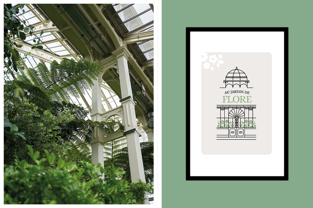 Collection florale – Logos, pictogra, an Outline Icon by AnneCeline (Photo 7 of 8)