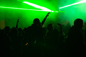 Young crowd at dance