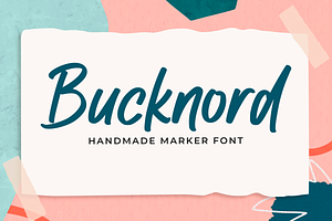 Bucknord - Handwritten Marker Font