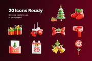 Christmas 3D Icon Pack, a 3D by Home Studio (Thumbnail 5 of 6)