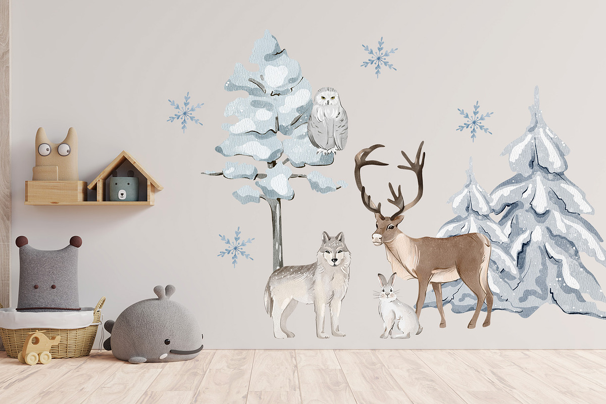 Polar Animals Clipart, an Animal Illustration by ArtGiftsStudio (Photo 3 of 6)