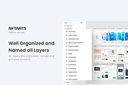 NFTARTS - NFT Apps UI KIT, an App Template by Vektora Studio (Thumbnail 4 of 6)