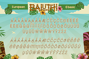 Baluthi - Hawaiian Bamboo Display, a Sans Serif Font by Artisan Themes (Thumbnail 11 of 12)