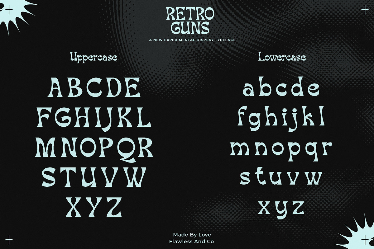 Retro Guns - Display Font Type, a Serif Font by Flawless And Co (Photo 9 of 10)